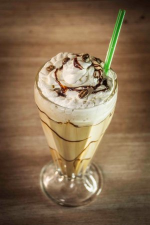 Frappe with ice cream