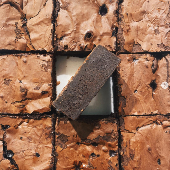 White chocolate brownie