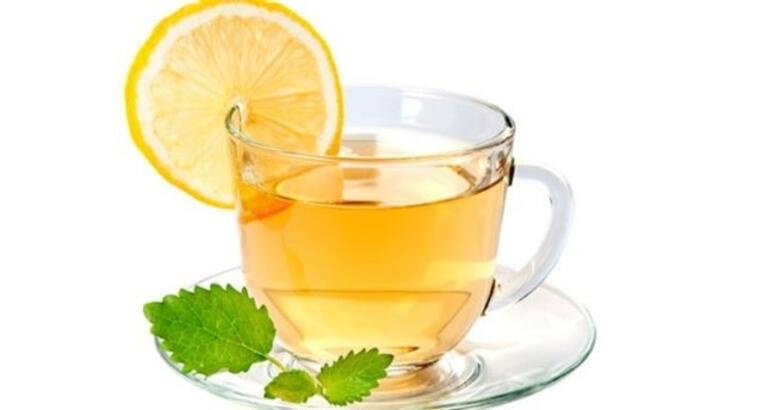 Mint and lemon tea
