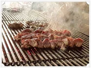Half-board lamb shish