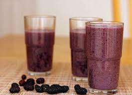 Black mulberry smoothie