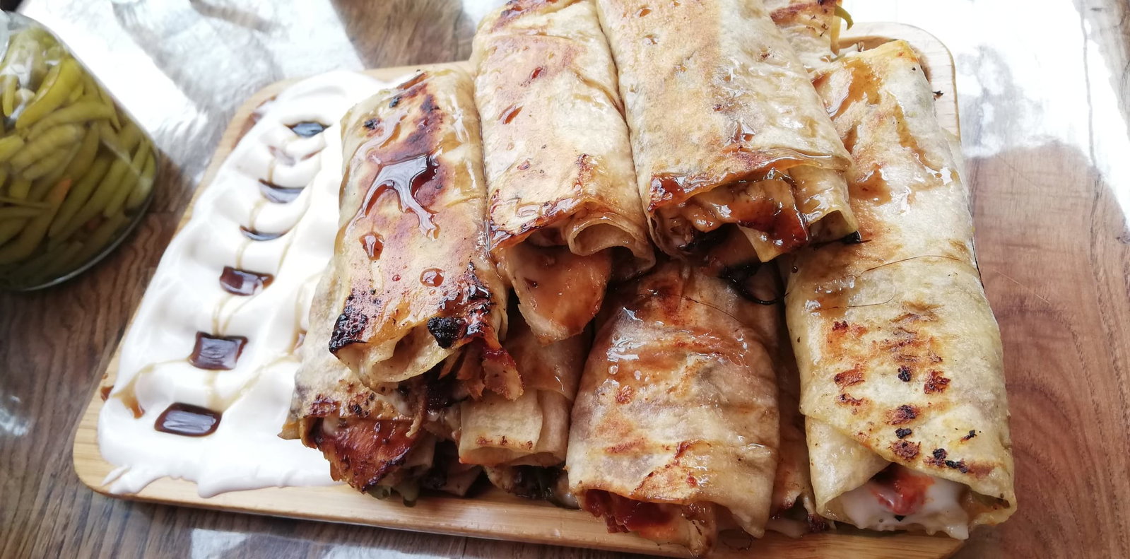 Full Pomegranate Chicken Döner Wrap