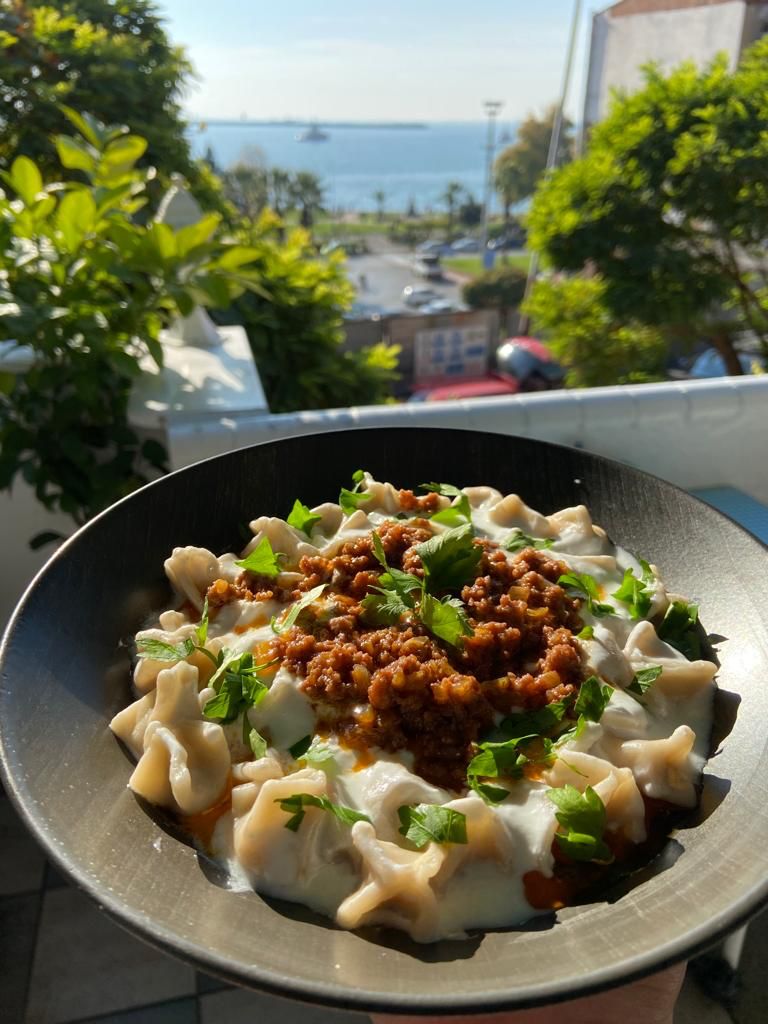 Mantı with minced meat
