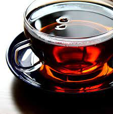 Cup of tea with waffle