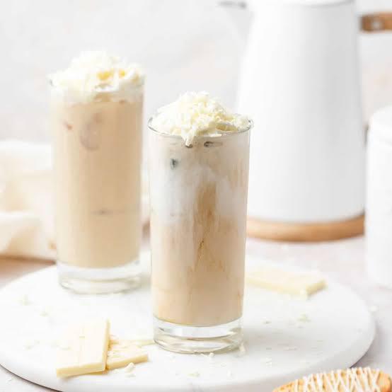 Iced white chocolate