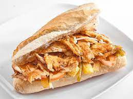 Tavuk döner Yarım Ekmek-Chicken döner in sandwich