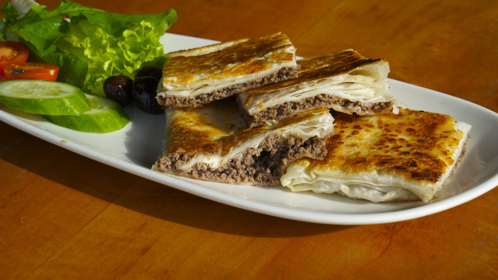 Minced meat gözleme