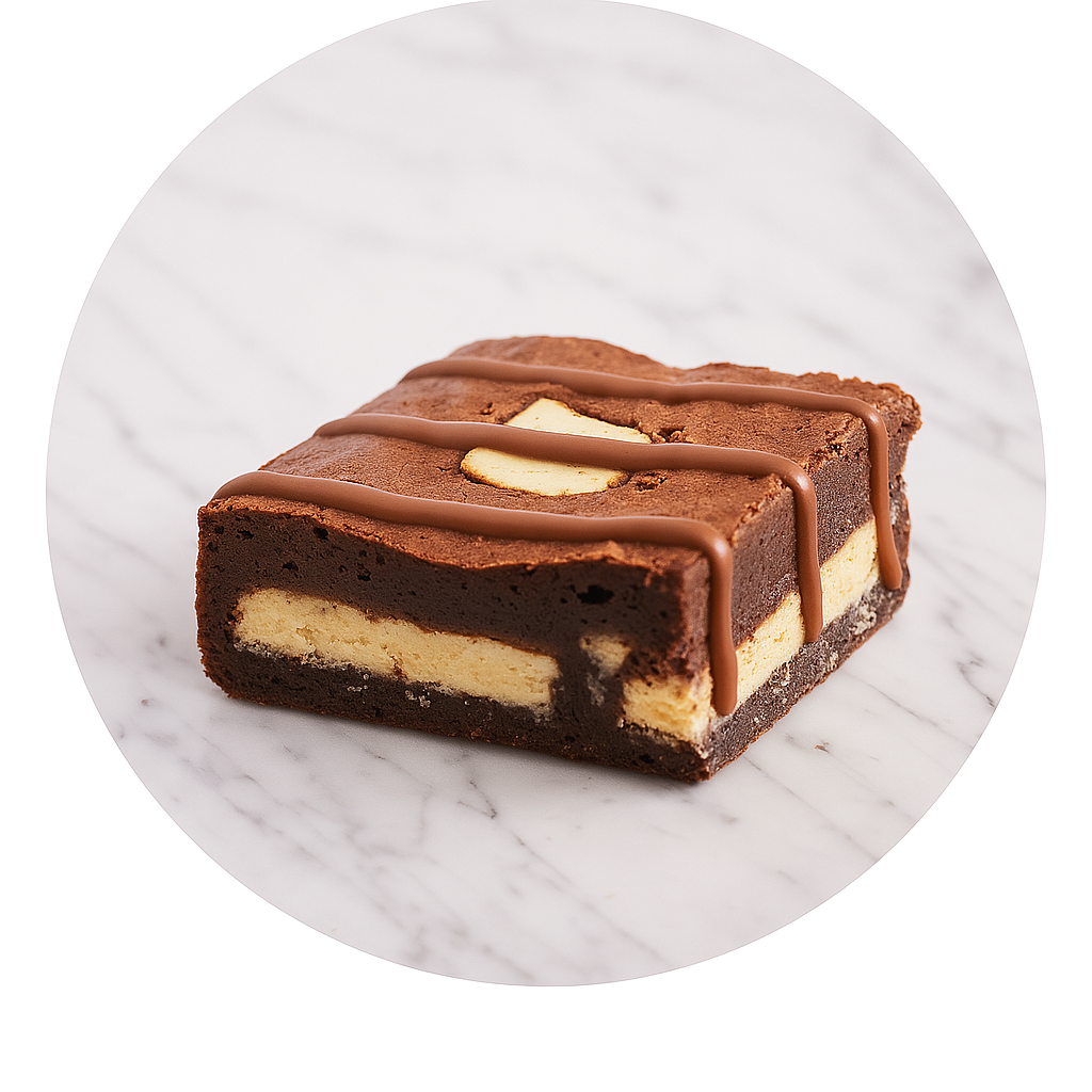 White chocolate brownie