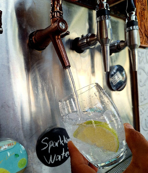 Sparkling water on tap