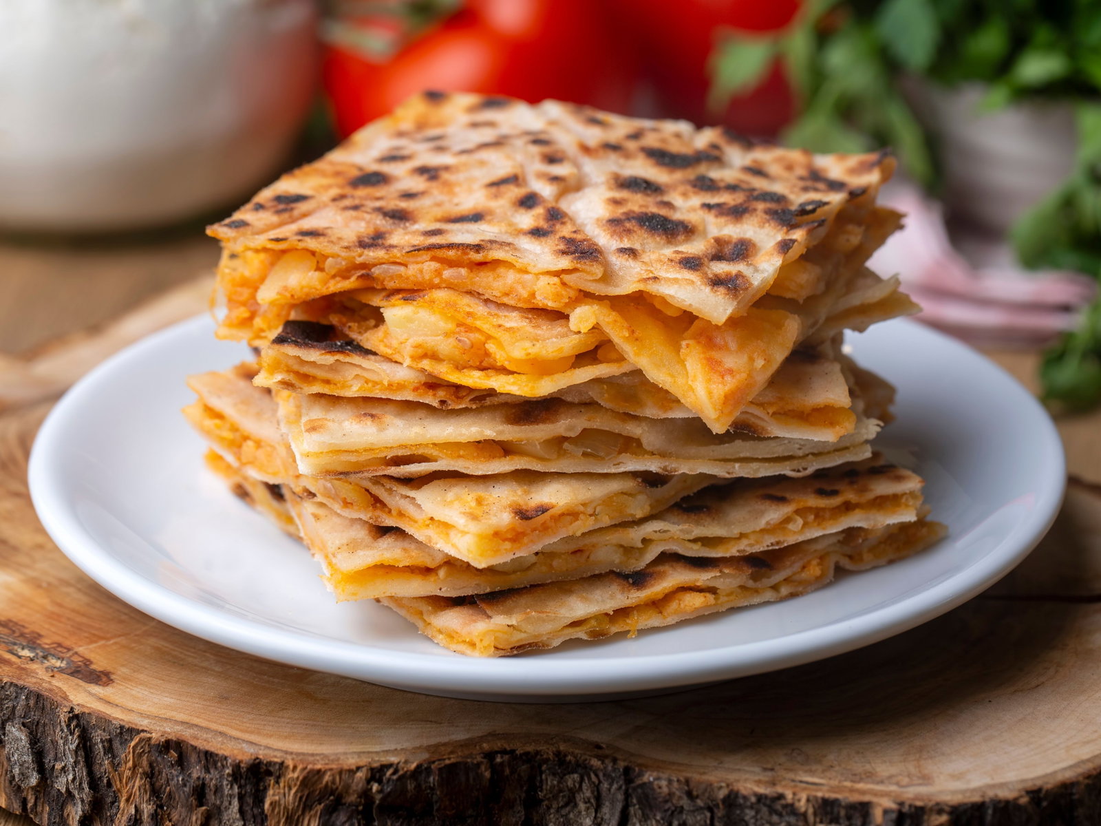 Potato and Kaşar Cheese Gözleme