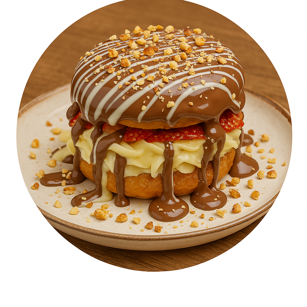 Chocolate croissant pastry